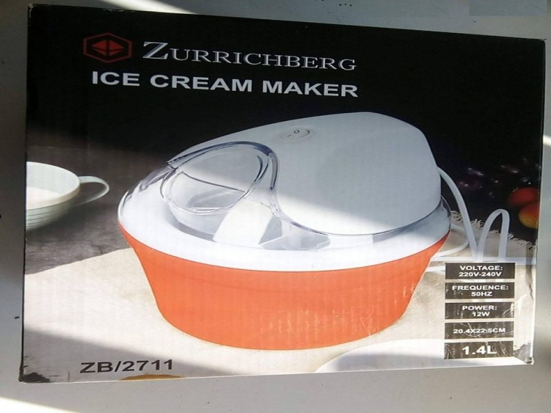 Új Zurrichberg Fagylaltgép 12W 1, 4 Liter eladó