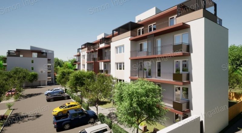 Kecskerméten Smaragd lakóparkban újépítésű nappali + 1 szobás erkélyes lakás eladó ! 