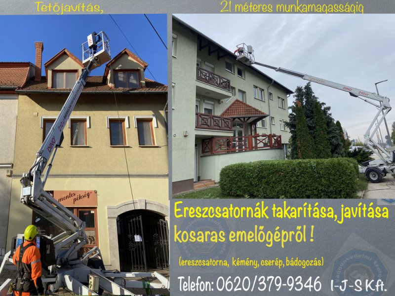 Családi házak-épületek  külső javítása( tetőcserép, ereszcsatorna, oromdeszka ,kémény ,stb.