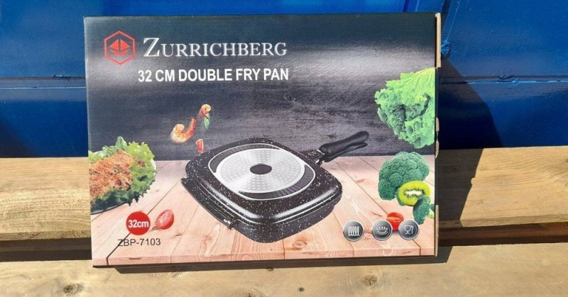 Új Zurrichberg dupla grill márvány serpenyő, Zbp 7103 dubletta eladó