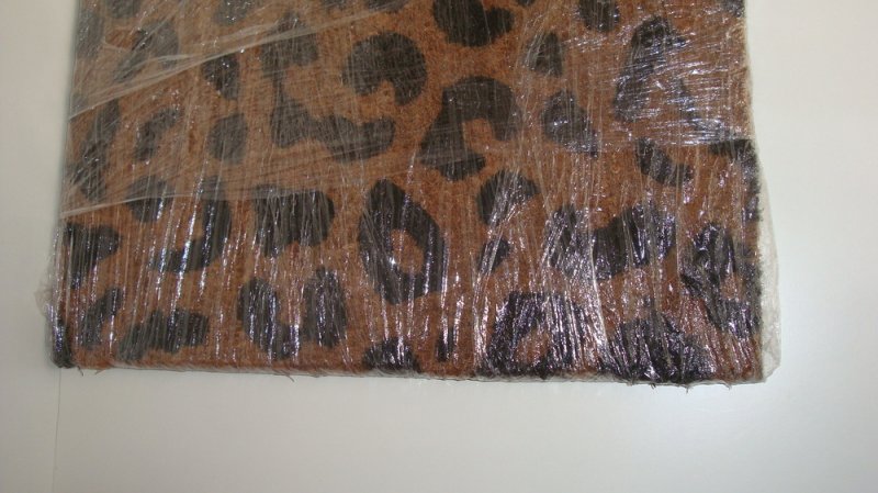 Leopard természetes kókuszrost lábtörlő, 40 x 60 cm