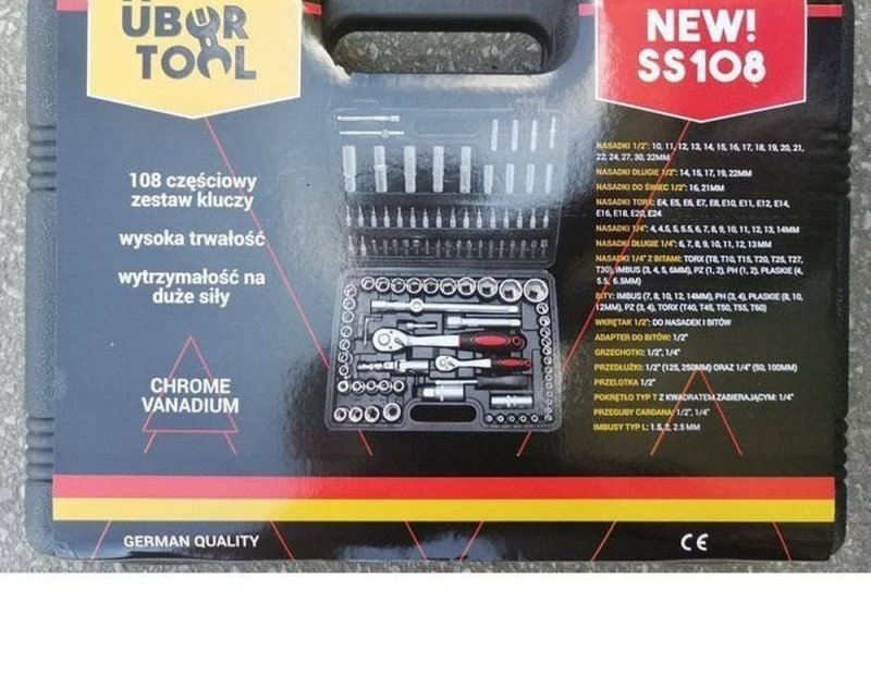 Új Über-tools 108 részes dugókulcs készlet 1/4"-1/2" eladó