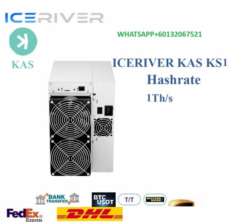 Model  iceRiver ks1 1TH 600w kaspa miner + psu