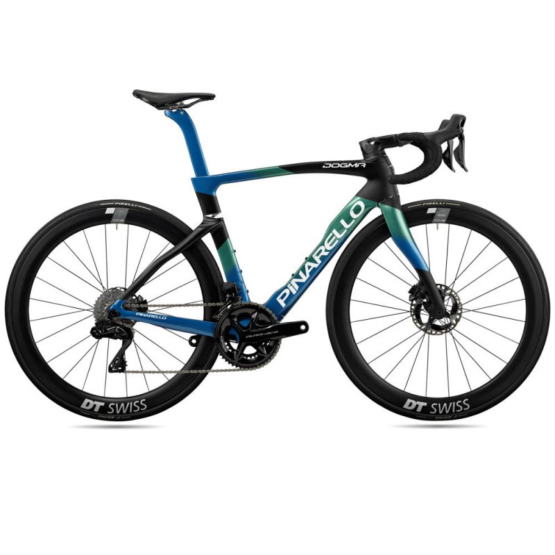 2024 Pinarello Dura Ace Di2 - Nebula Green Blue Road Bike (WAREHOUSEBIKE)