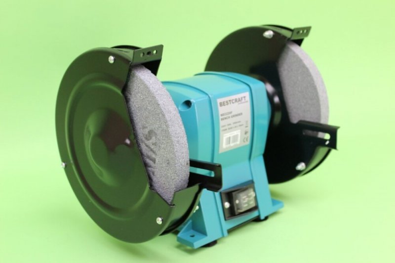 BestCrafT Kettös Köszörű 1000W 200mm korong Kettősköszörű Köszörűgép ÚJ