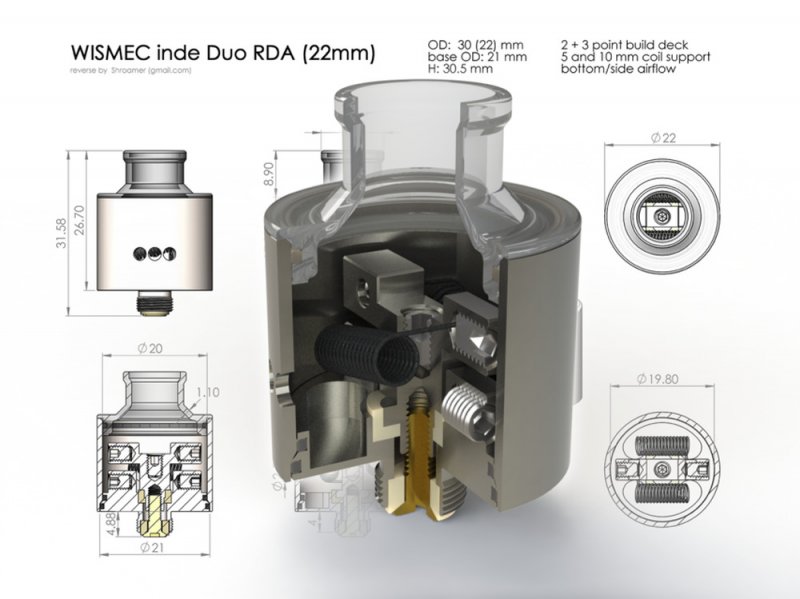 Wismec INDE DUO RDA kazán