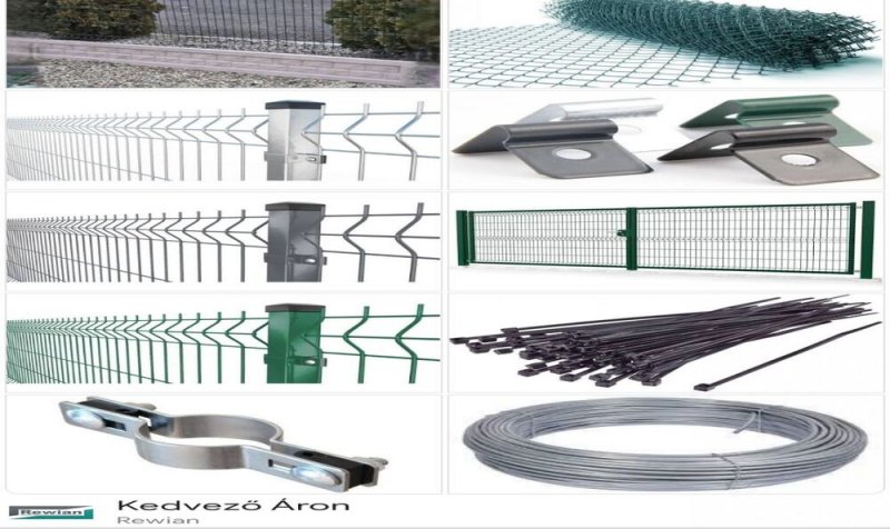 3D paneles táblás kerítés és Drótkerítés .