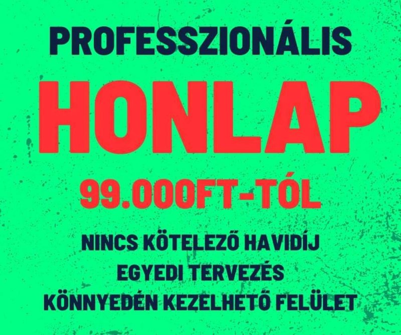 Professzionális honlap