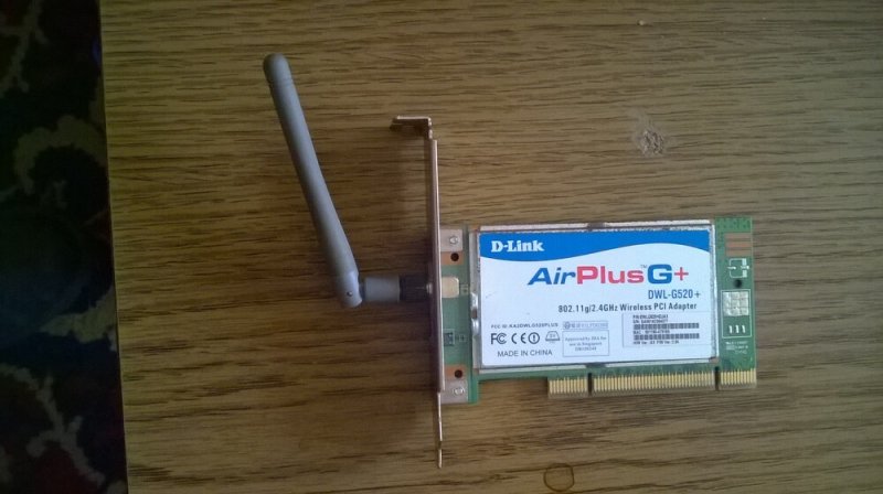 D-Link AirPlusG+ DWL-G520+ Wifikártya Kifogástalan Gyors Működéssel