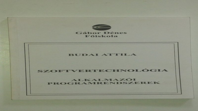 Budai Szoftvertechnológia tankönyv