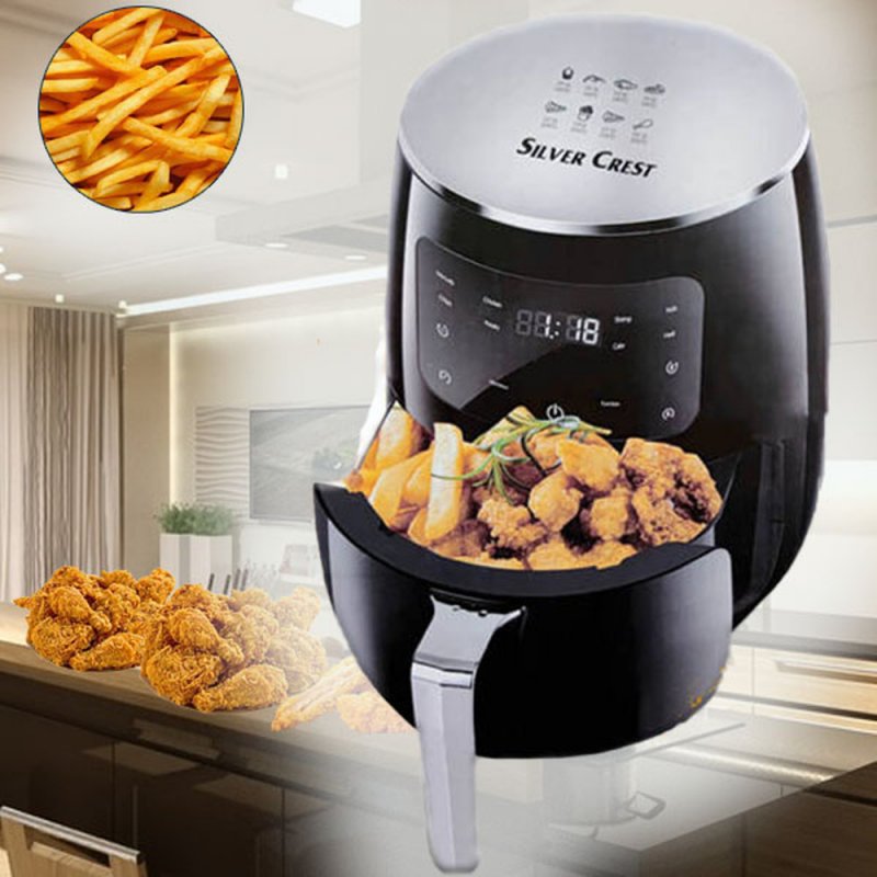 Silver Crest Air Fryer forró levegős sütő 6L – extra nagy, 2400W