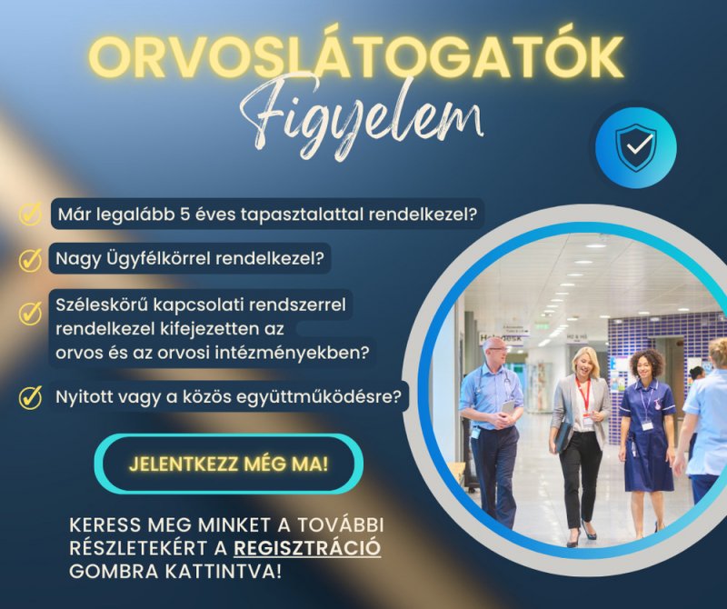 Tapasztalt Orvoslátogatók figyelem!