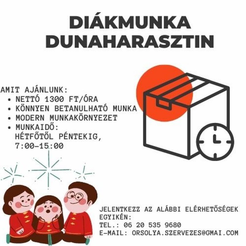 Diákmunka DUNAHARASZTIN!