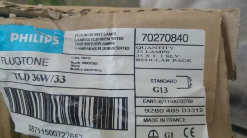 Philips TLD 36W/33 fénycső újszerű