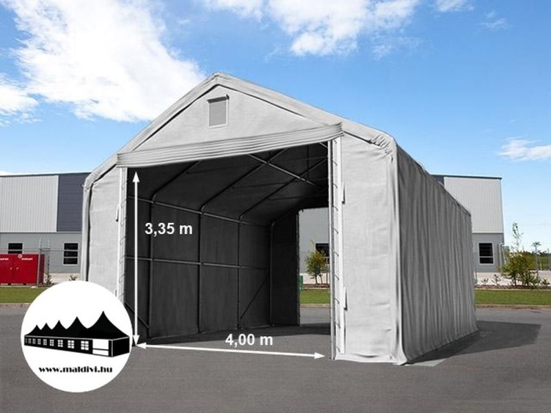 6x8x3m Everest csarnoksátor - 720g/m2 Tűzálló ponyva