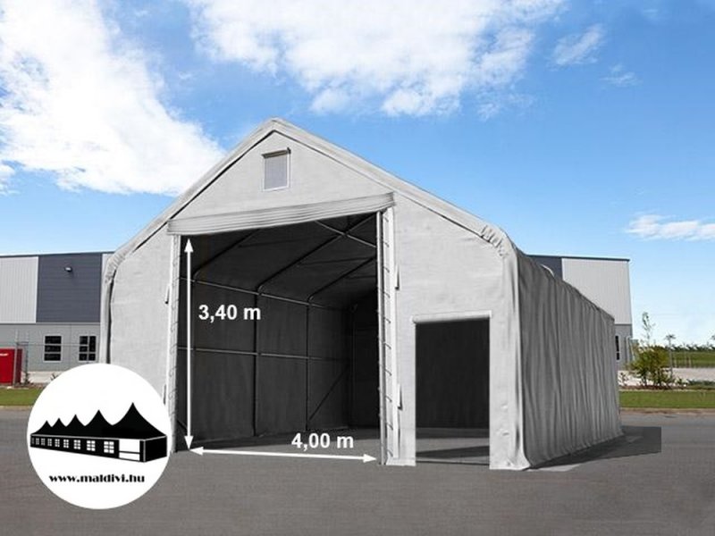 8x12x3m Everest csarnoksátor - 720g/m2 Tűzálló ponyva