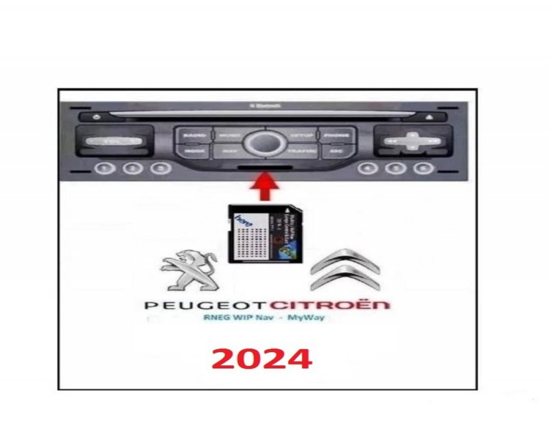 Citroen , Peugeot SD kártyás navi 2024-es EU térkép + fix radarok