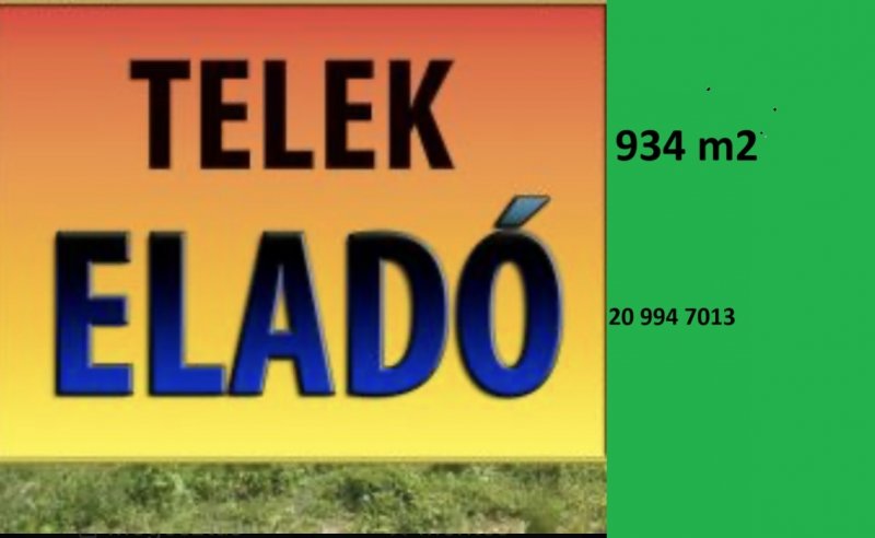 Andornaktálya Eger felöli részén 934m2-es építési telek eladó! 