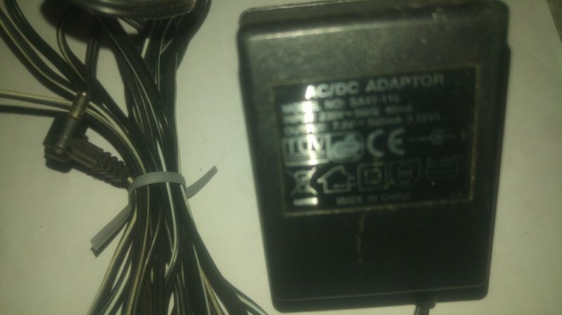 SA41-116 DC adapter 7,5V / 500mA működő