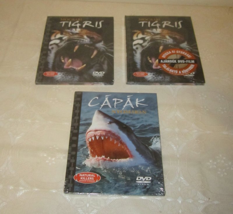 Új Natural Killers - Mocsári tigris és Cápák nyomában DVD-k