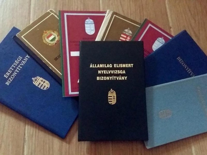 Eladó érettségi, diploma, nyelvvizsga, OKJ bizonyítvány!