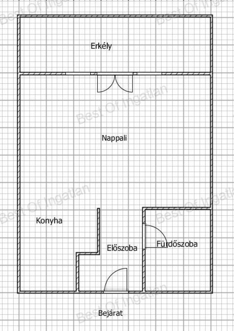 Győr-Szabadhegyen új építésű, 34,73 m2 téglalakás 8,26 m2 erkéllyel ELADÓ!