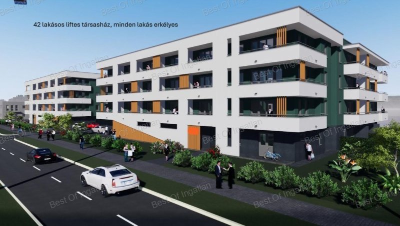 Győr-Szabadhegyen új építésű, 38 m2-es, erkélyes lakás leköthető!