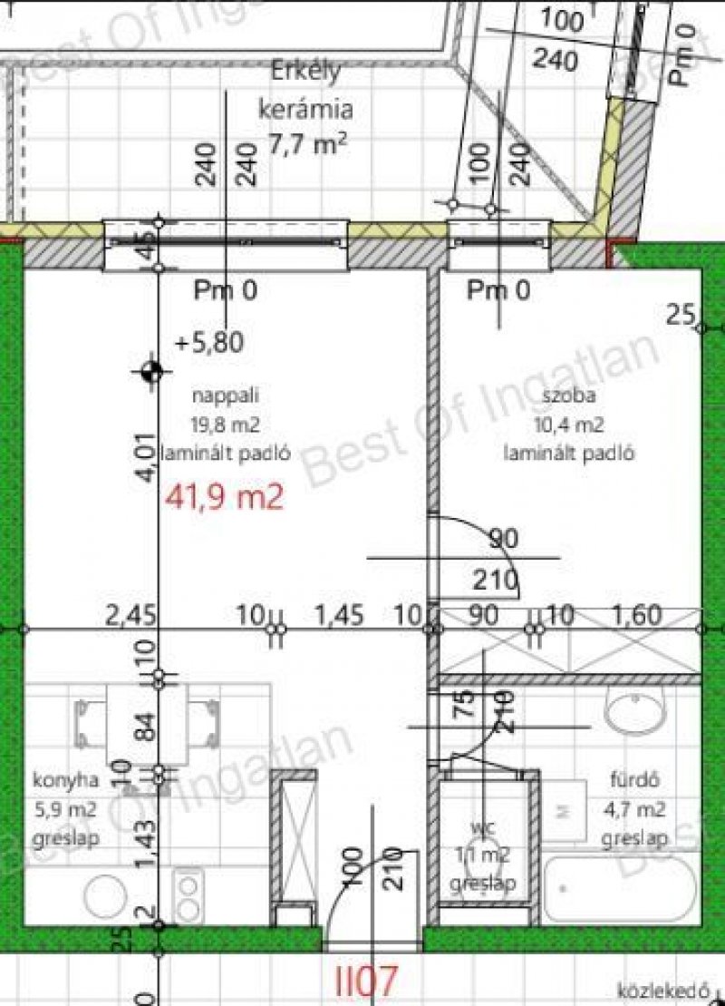 Vámosszabadin épülő 32 lakásos társasházban, lakások, gépkocsibeállóval eladók!