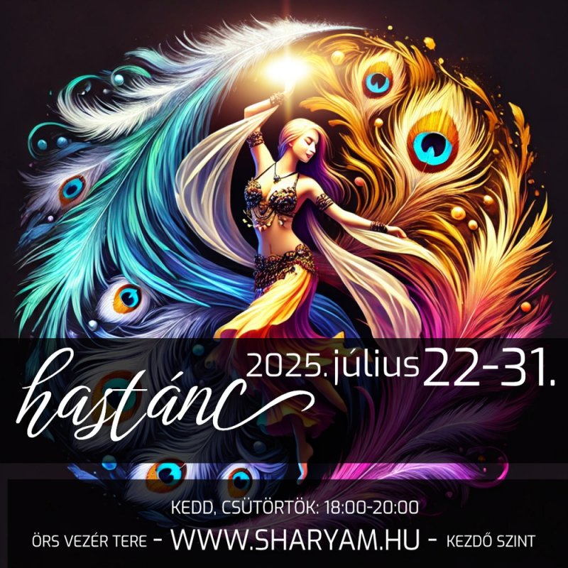 8 órás INTENZÍV HASTÁNC tanfolyam - 2025. július 22-31.