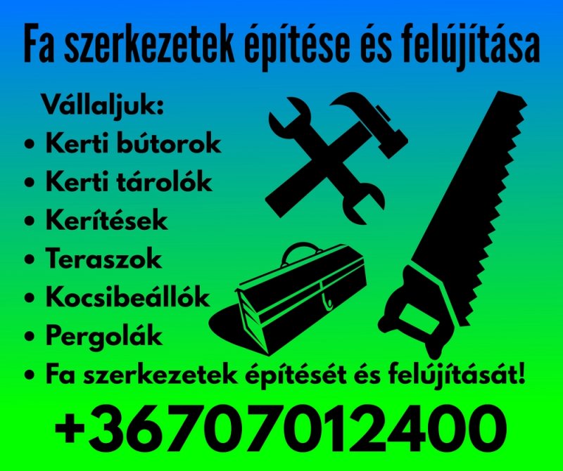 Kivitelezés - Fa szerkezetek építése