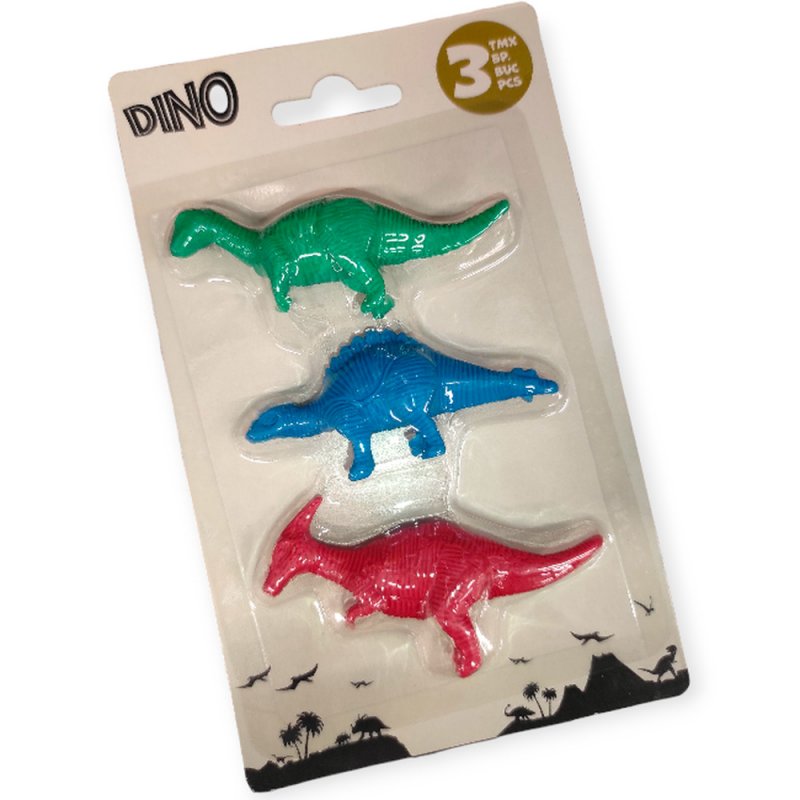Dínós radírszett gyerekeknek – 3D dinoszauruszok