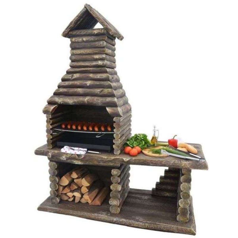 Fahatású kerti sütő grill
