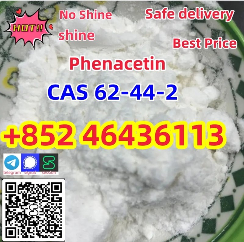 Top Grade Pure CAS 62-44-2 Phenacetin with Best Price   Add +852 46436113