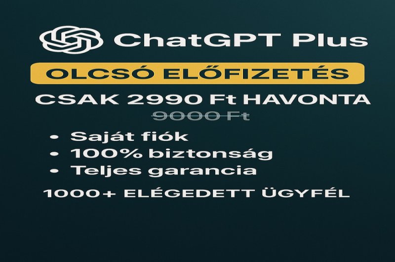 ChatGPT Plus & YouTube Prémium Előfizetés