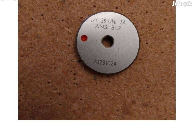 Eladó UNF 1/4"-28 No Go kaliber.