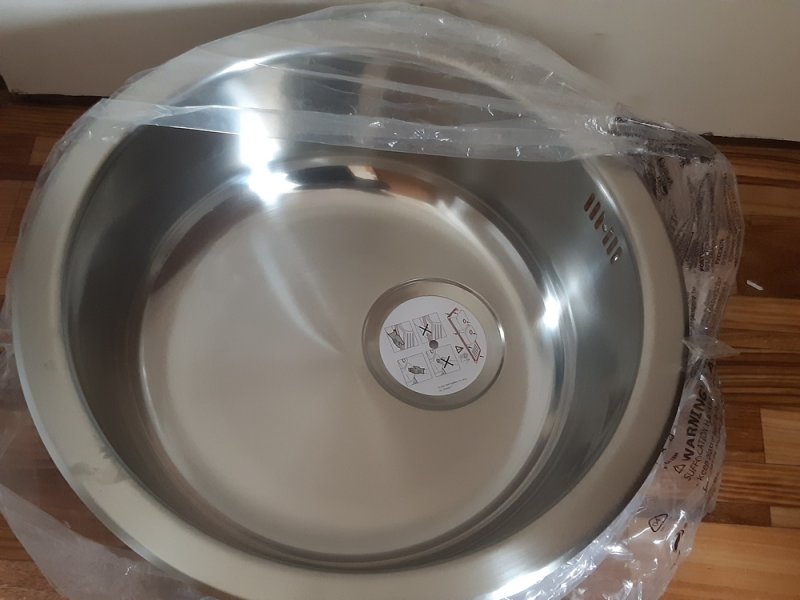 IKEA BOHOLMEN egymedencés beépíthető mosogató új, rozsdamentes, 45 cm