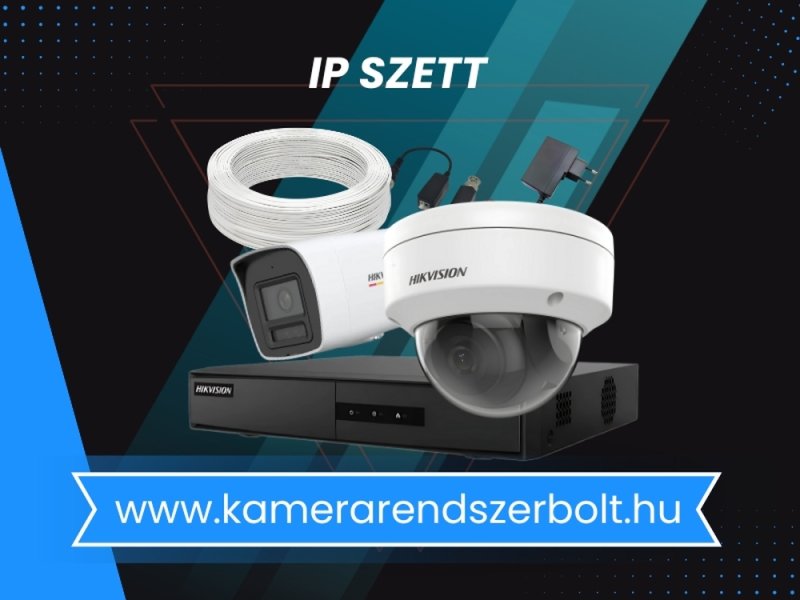 Digitális IP kamera megfigyelőrendszer szett