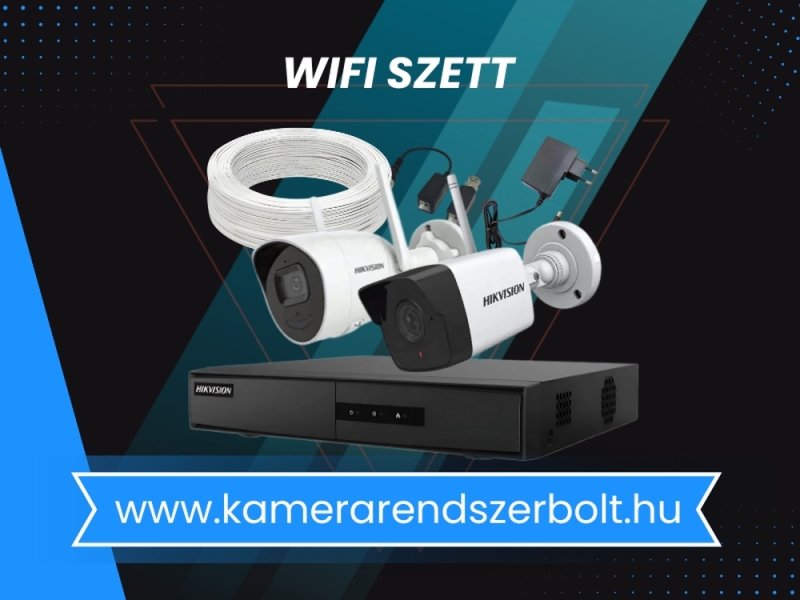 Vezeték nélküli WIFI kamera megfigyelőrendszer szett