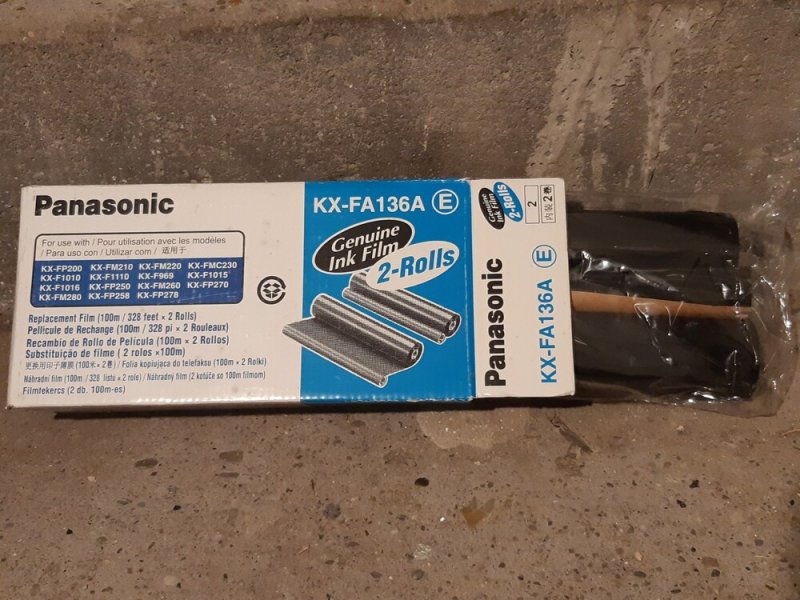 Panasonic Kx-Fa136A faxfólia filmtekercs 2db eredeti