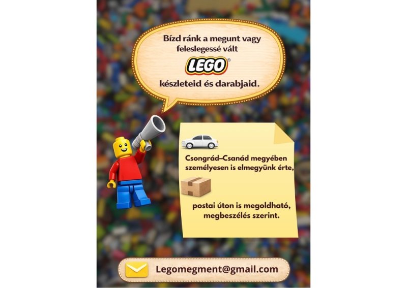Megunt LEGO-t vásárolunk – ömlesztett, hiányos készletek is érdekelnek!