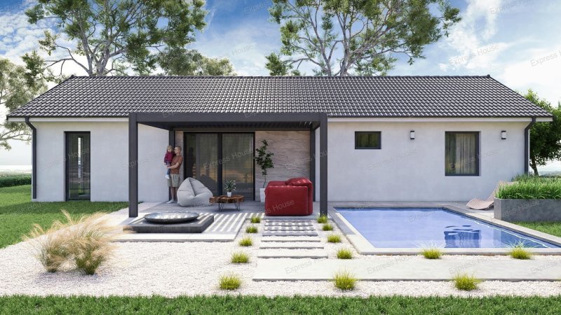HOMES4YOU - Liapor- "Szabina" családosok álom otthona.  Szerkezetkésztől - külső készen - emelt fűtésig - kész állapotig!
