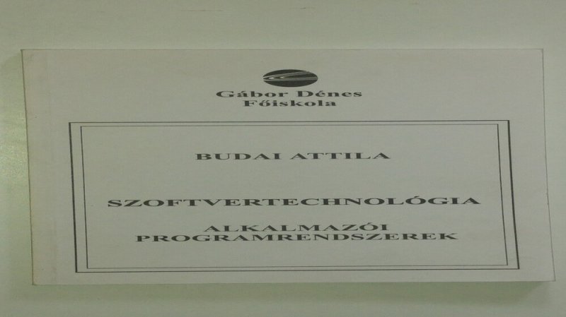 Budai Szoftvertechnológia tankönyv