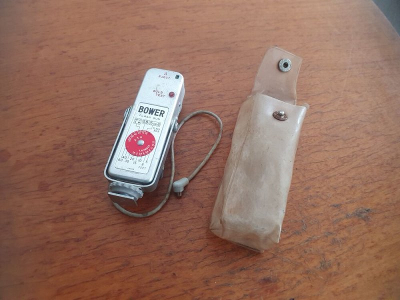 vintage Bower Flash Gun fényképezőgép vaku