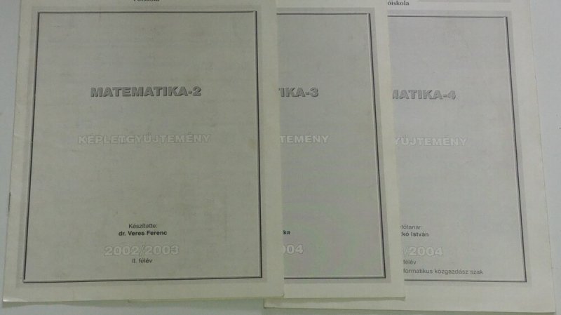 Matematika Képletgyűjtemény