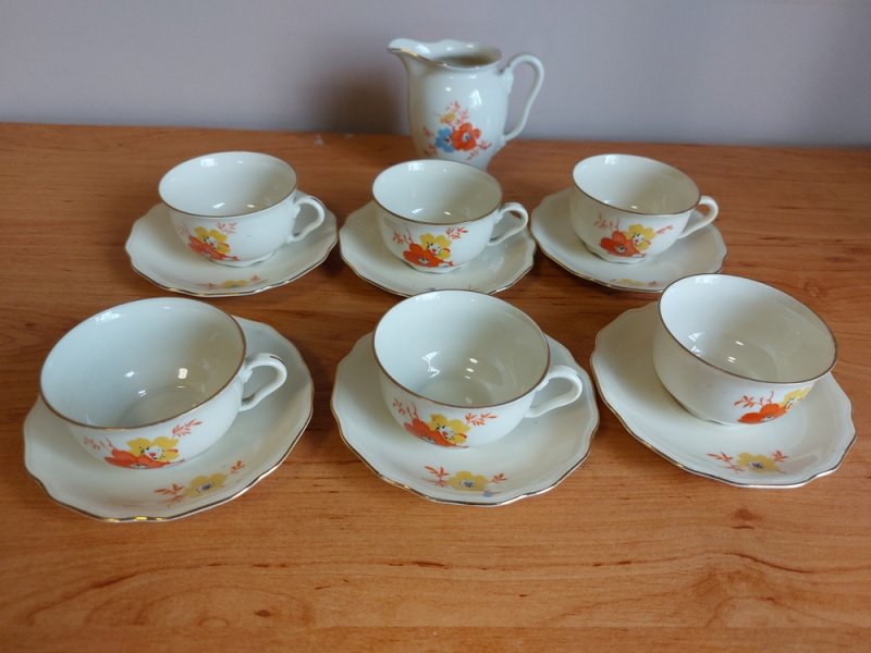Gyűjtői Bavaria porcelán 1900-1950 . Vintage-antik. Kávés