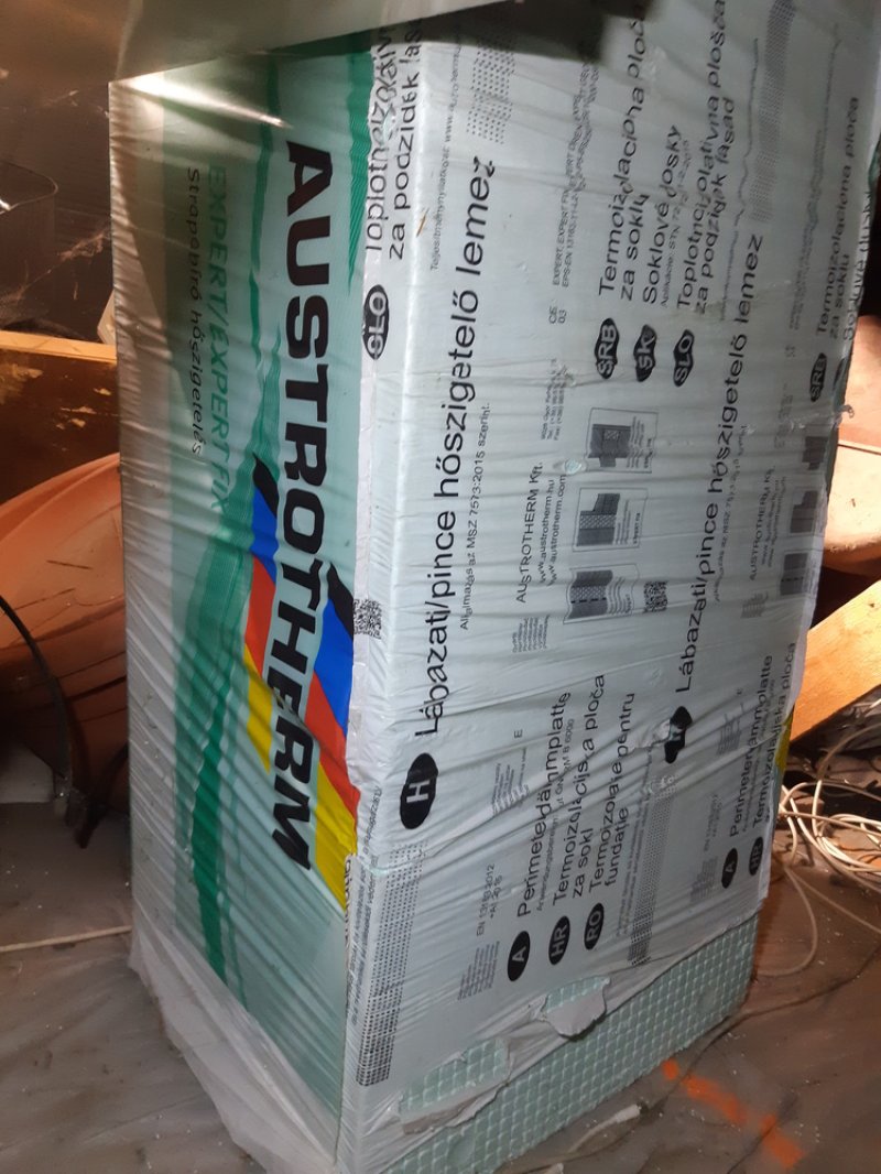 Austrotherm Expert lábazati pince hőszigetelő 8cm vastag