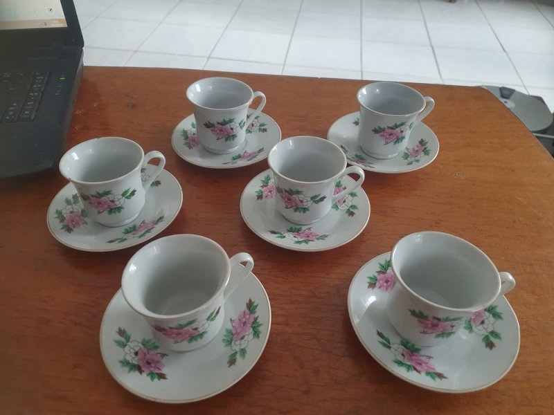 kávés csésze készlet 6db