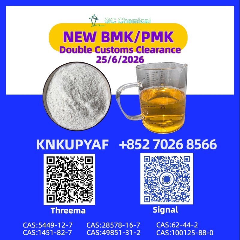 PMK CAS 28578-16-7 positioned together with BMK CAS 5449-12-7