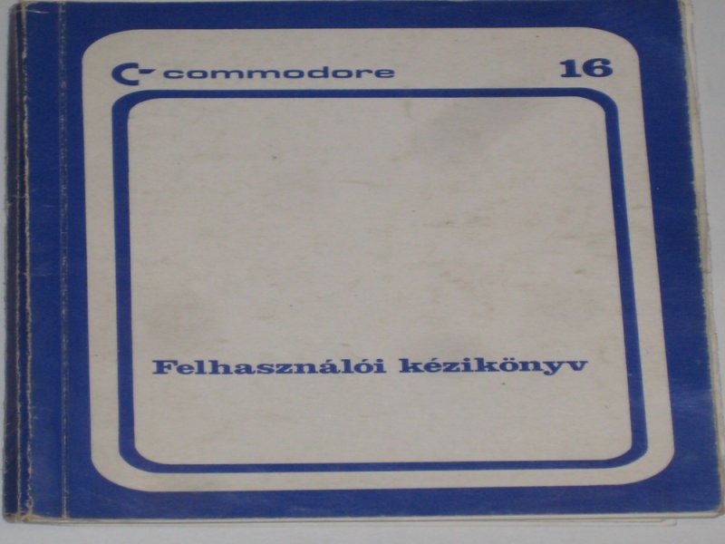 Tory Commodore 16 Felhasználói kézikönyv