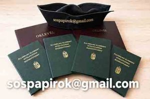 Diploma, érettségi, okj eladó. ELŐLEG NÉLKÜL! sospapirok@gmail.com